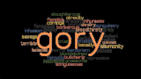 gory synonym|ghory.